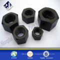 Black finished hex nut Grade 5 hex nut Astm A194 2H NUT